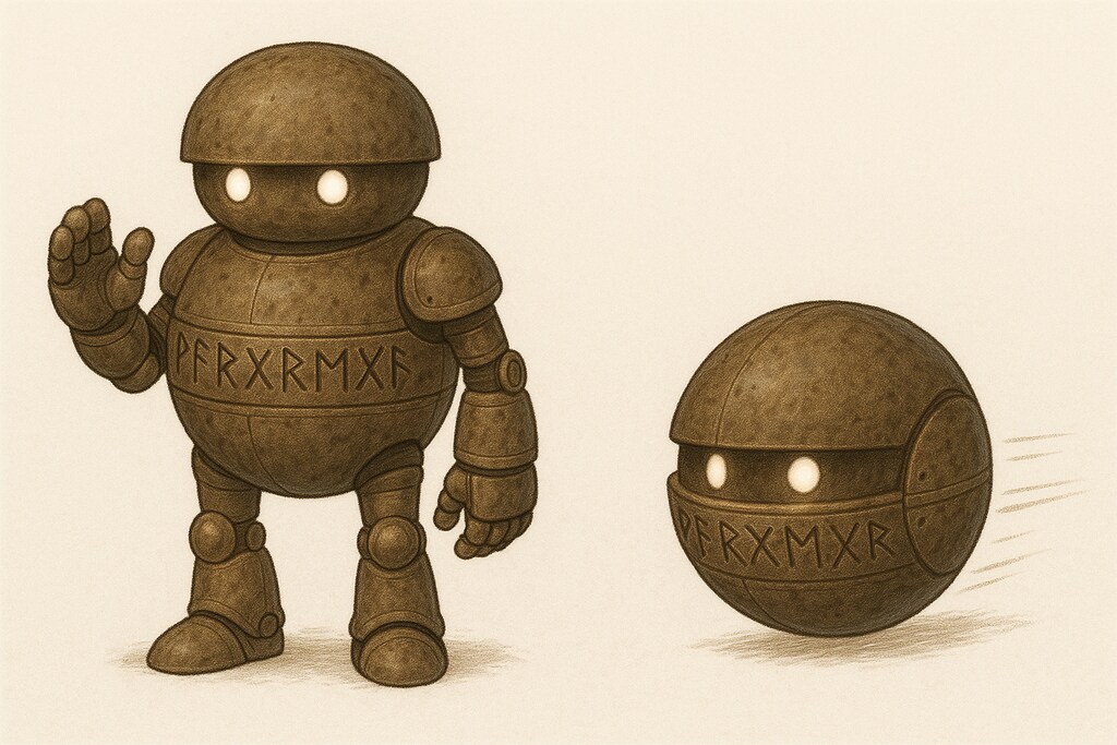 転がる巨人のデザイン案