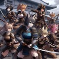 [12枚] 戦国時代、女性が減った人間はアニマル娘を生み出し女性の代わりにしようとした。しかし彼女らは動物の習性が残った勇猛果敢な侍となったのであった！（ケモ耳ラプソディの７１） 10枚目