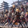 [12枚] 戦国時代、女性が減った人間はアニマル娘を生み出し女性の代わりにしようとした。しかし彼女らは動物の習性が残った勇猛果敢な侍となったのであった！（ケモ耳ラプソディの７１） 6枚目