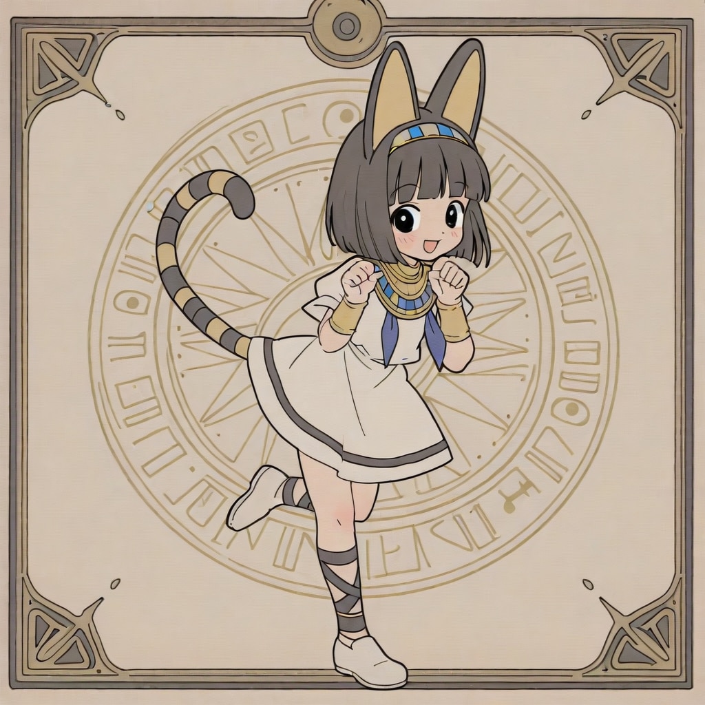 Egyptian mascot girl