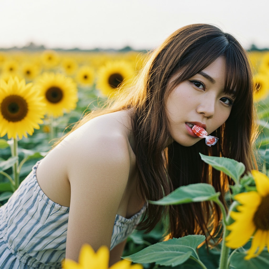 あめちゃんとひまわり