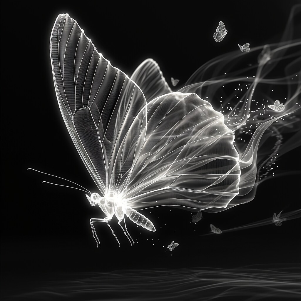 光の蝶 | の人気AIイラスト・グラビア