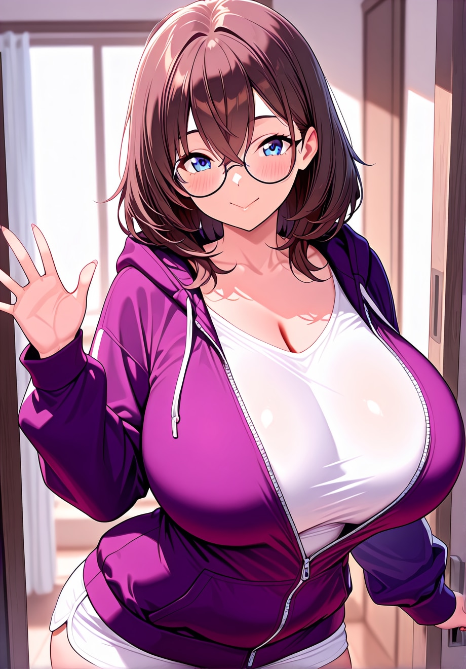 眼鏡の優しいお姉さん