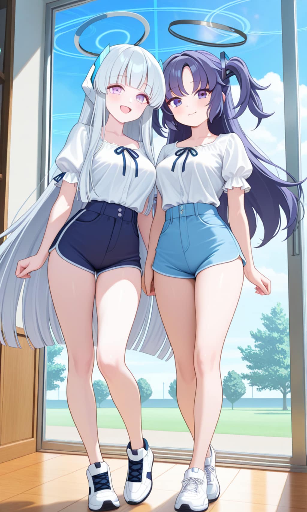 ユウカとノア　夏私服　ショートパンツ6