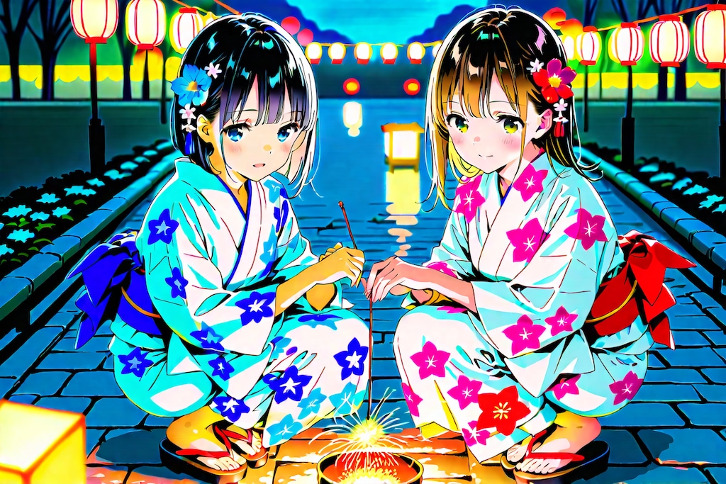 浴衣で花火(DRAGON)(3)