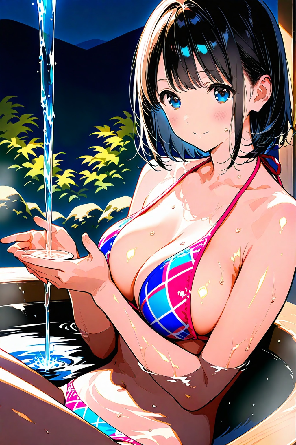 ちゃんと水着着てますよ