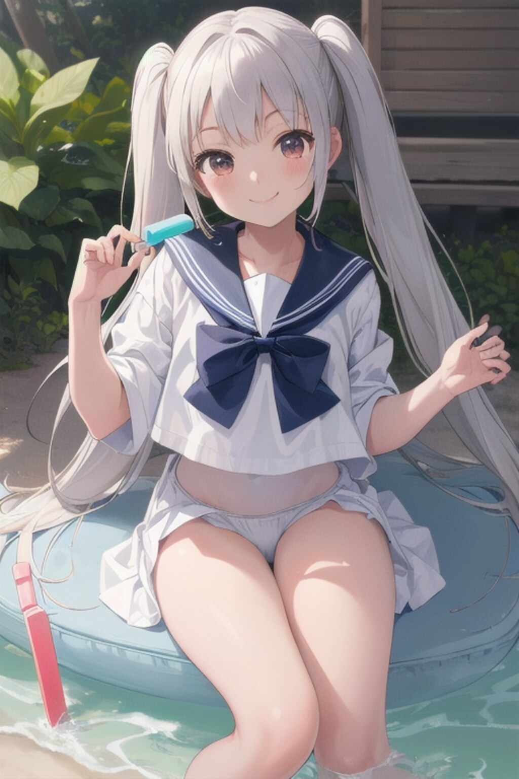 気軽にちちぷい生成 59 これはパンツなのか？スカートがそう見えるのか？ふふ、