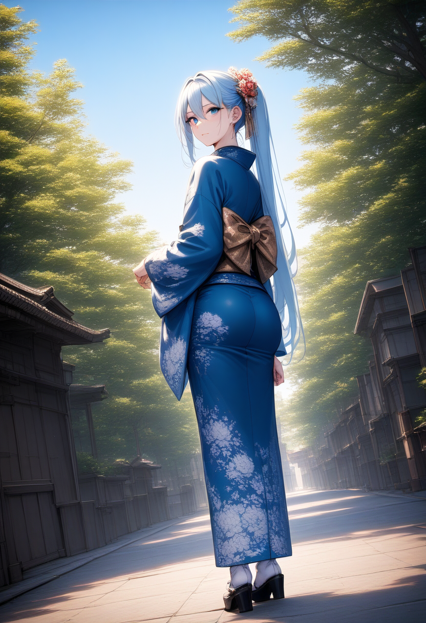 着物美人とお尻
