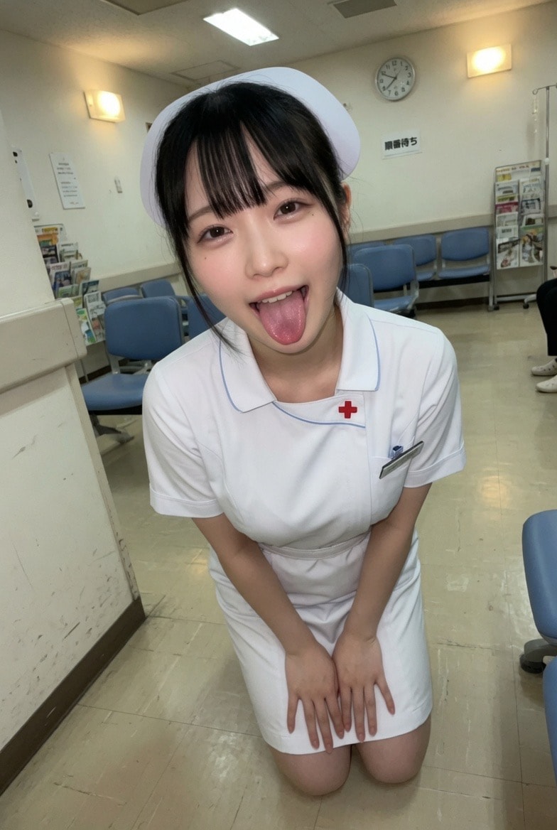 検温はベロで確認します