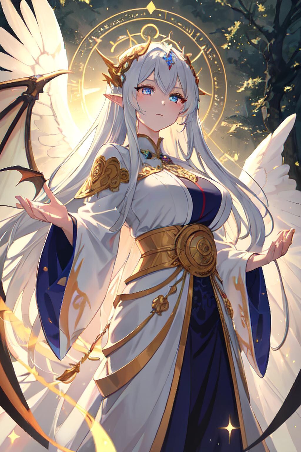 1000年エルフメイド・真の姿　― 光翼ドラゴンハイエルフ ―