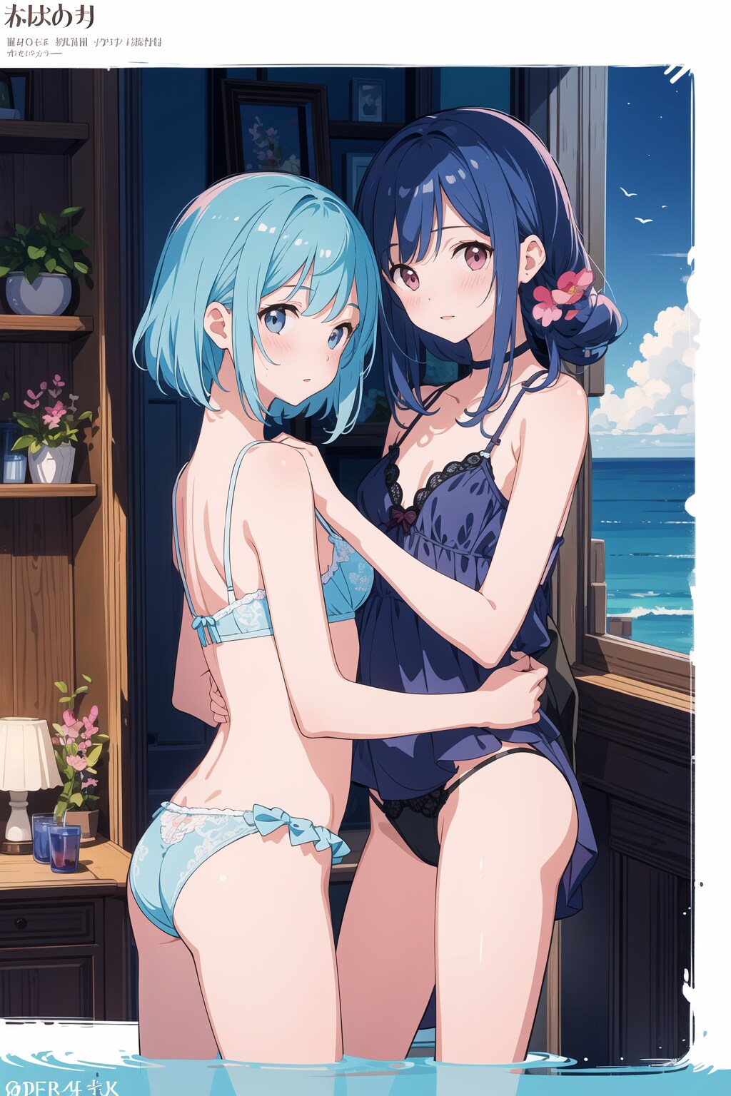 百合美少女（グラビア風）