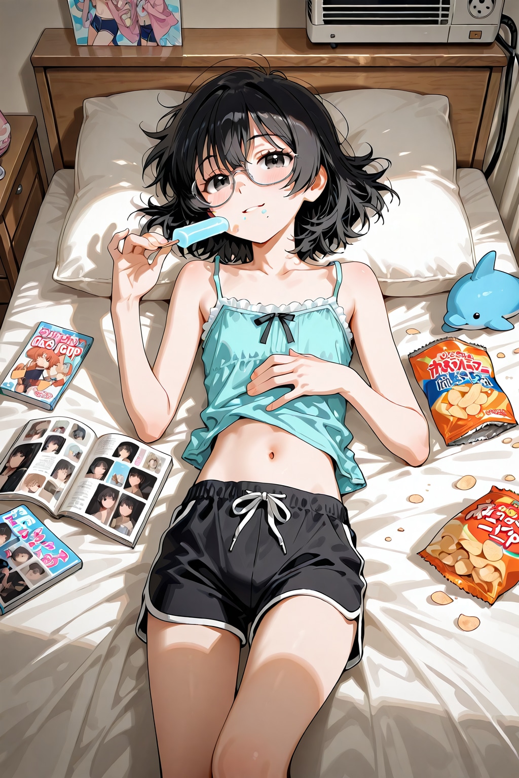 まだまだ夏休みを謳歌している女の子