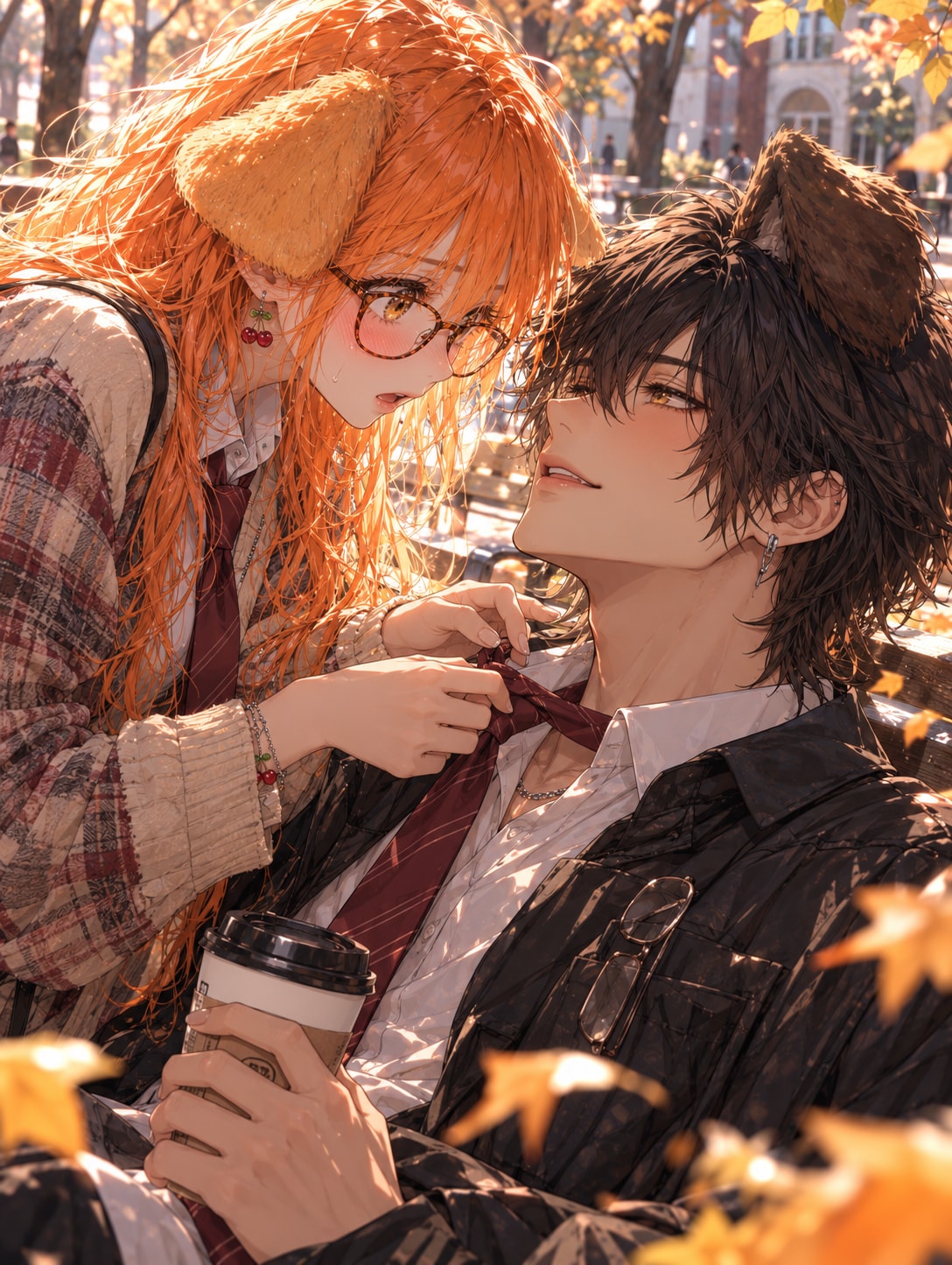 秋と眼鏡とコーヒーと。 | の人気AIイラスト・グラビア