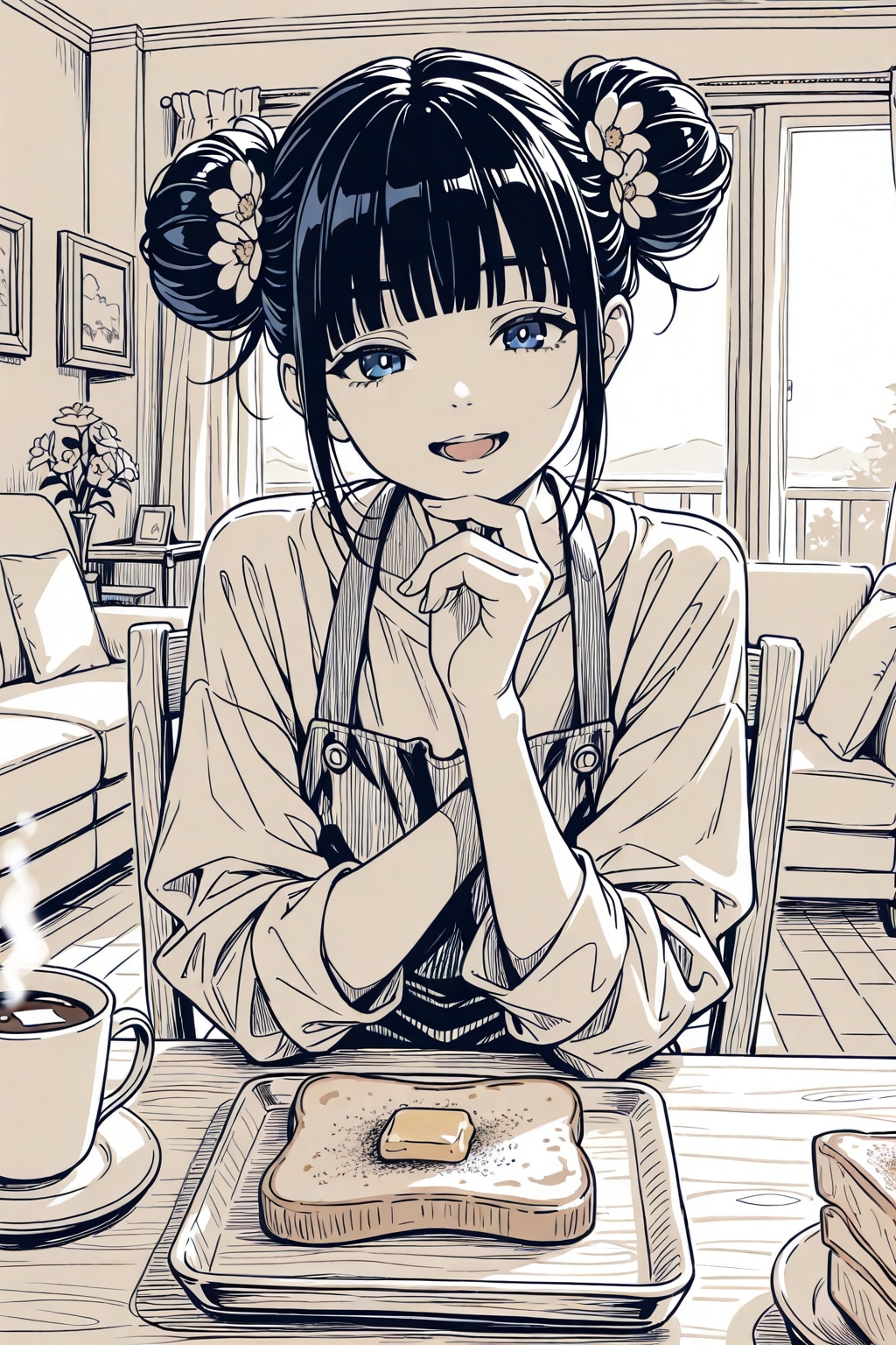 かおるのおだんごちゃんスケッチ１６ | の人気AIイラスト・グラビア