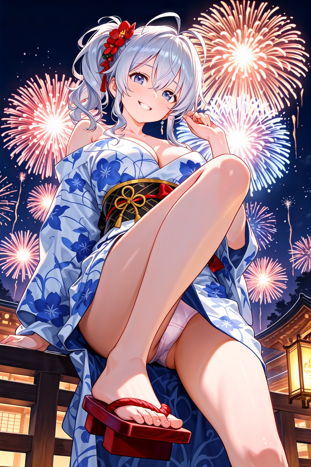 花火じゃないのも打ちあがる