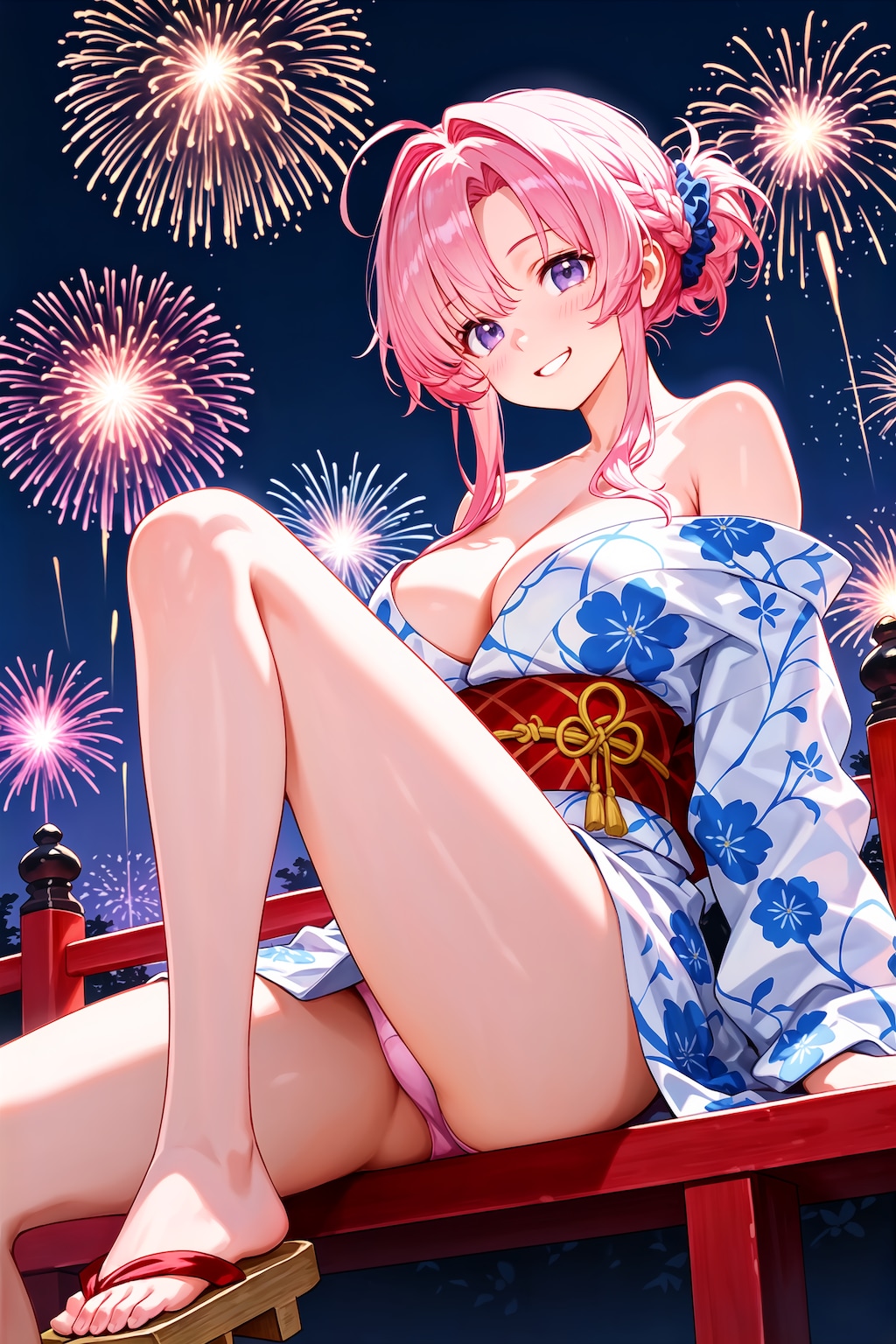 花火じゃないのも打ちあがる