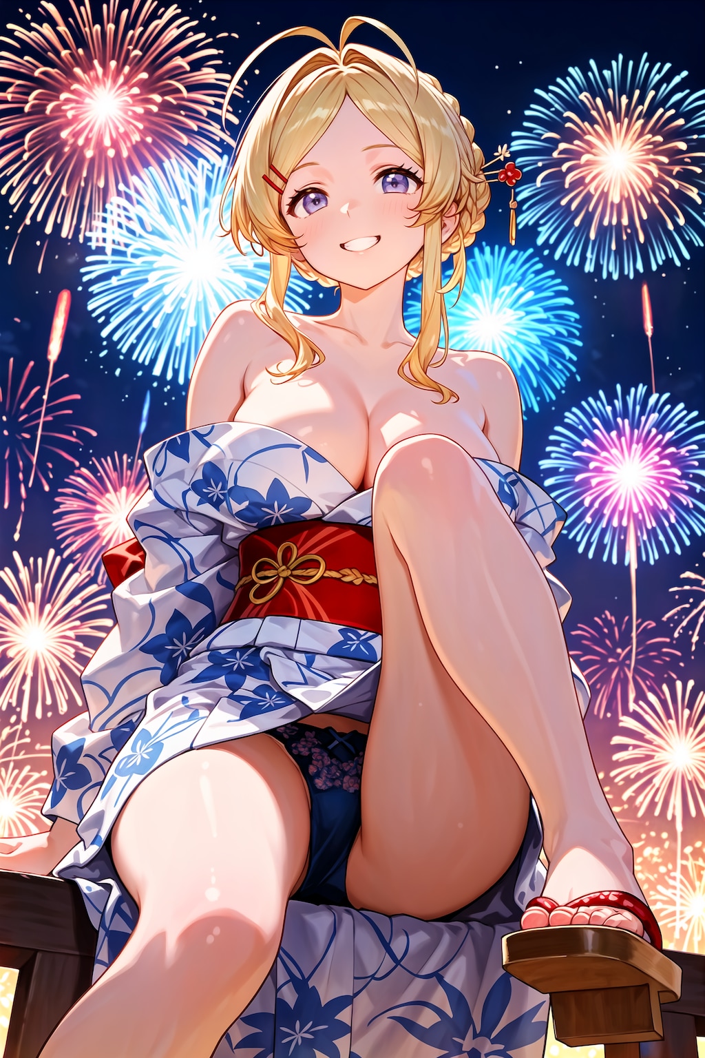 花火じゃないのも打ちあがる
