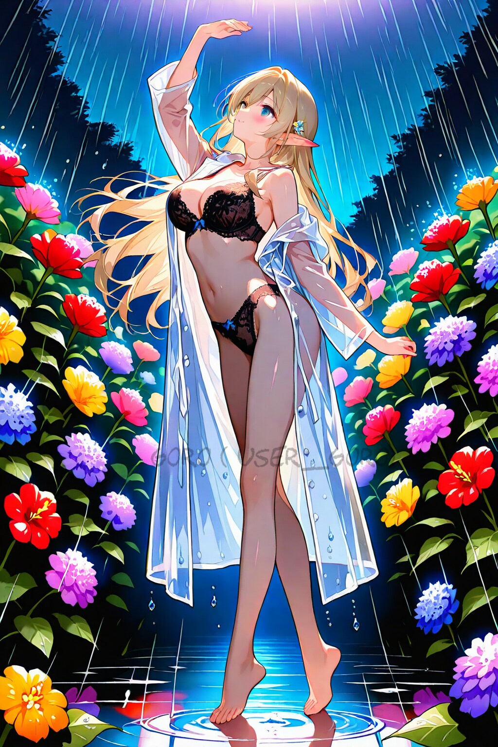 雨に踊るエルフ