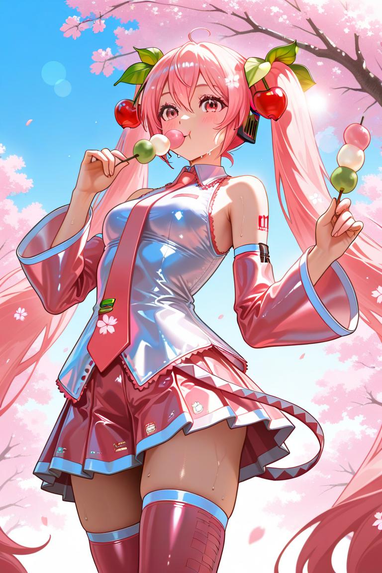 ミクの日　VOCALOID　桜ミク | の人気AIイラスト・グラビア