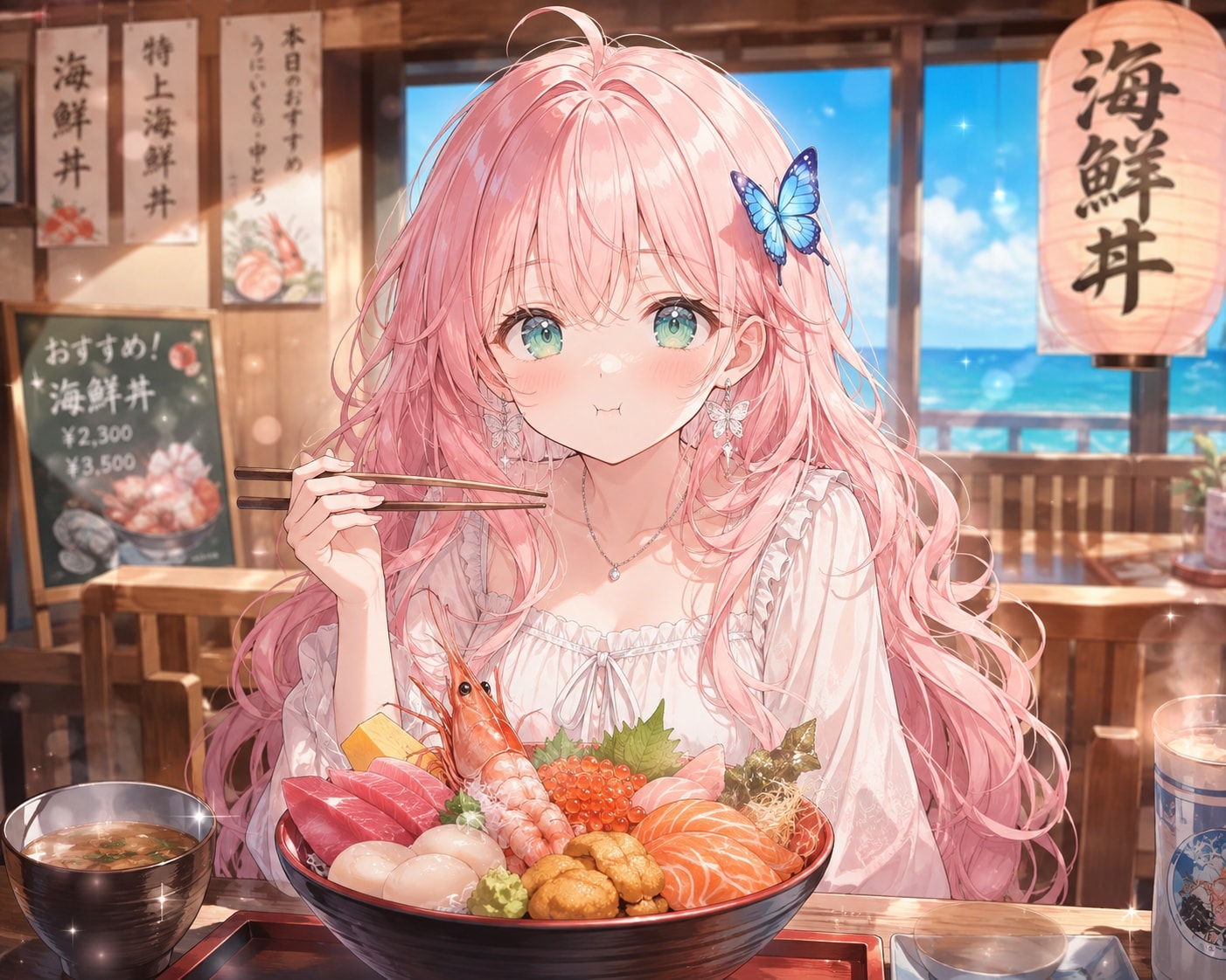 美味☆海鮮丼 | の人気AIイラスト・グラビア