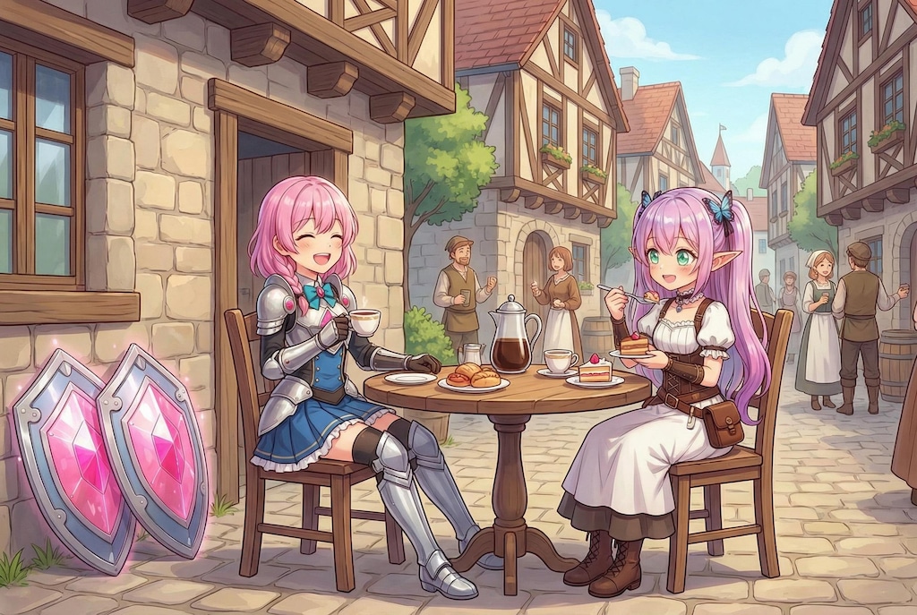 休憩中に仲良くお喋り