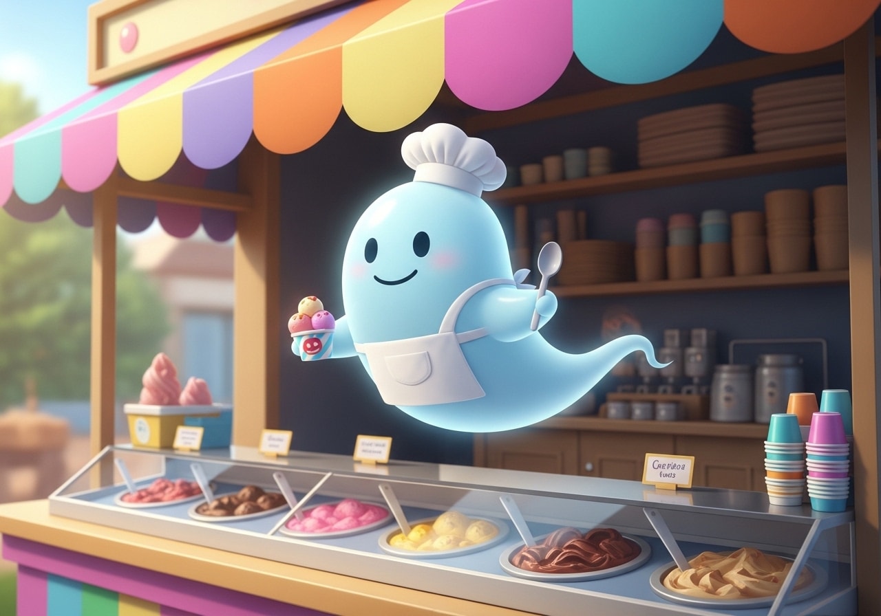 お化けアイスクリーム屋 | の人気AIイラスト・グラビア