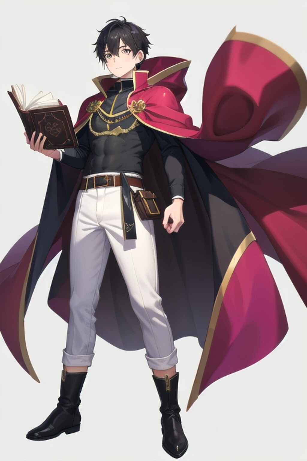 ファンタジーな洞窟地下、大きな男性学者