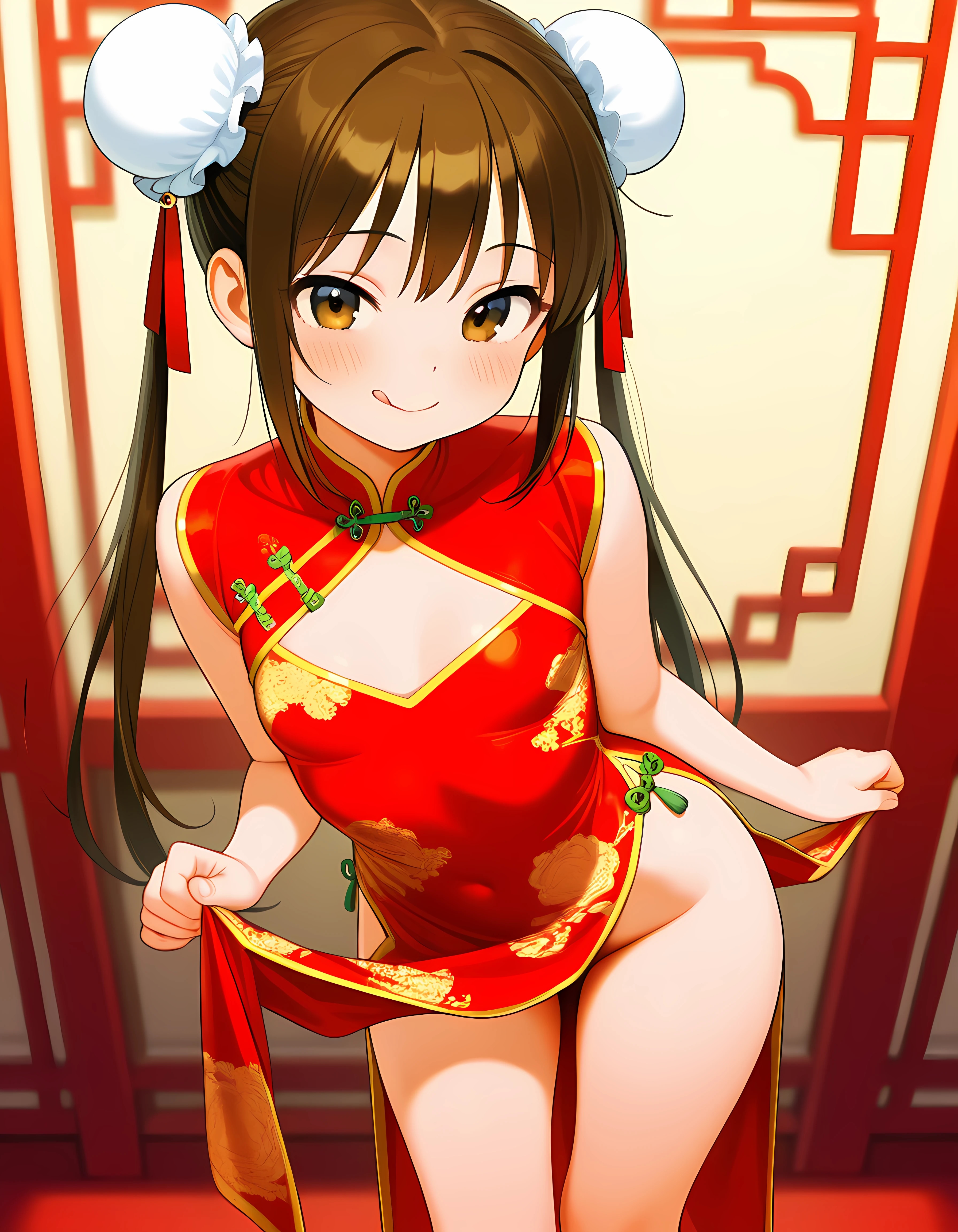 red dress