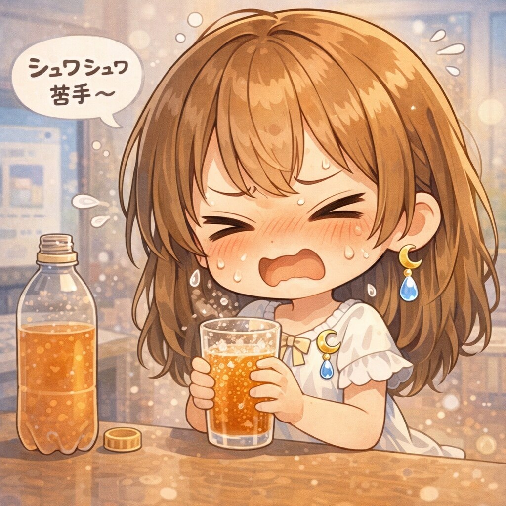 しゅわしゅわジュース、やなの〜
