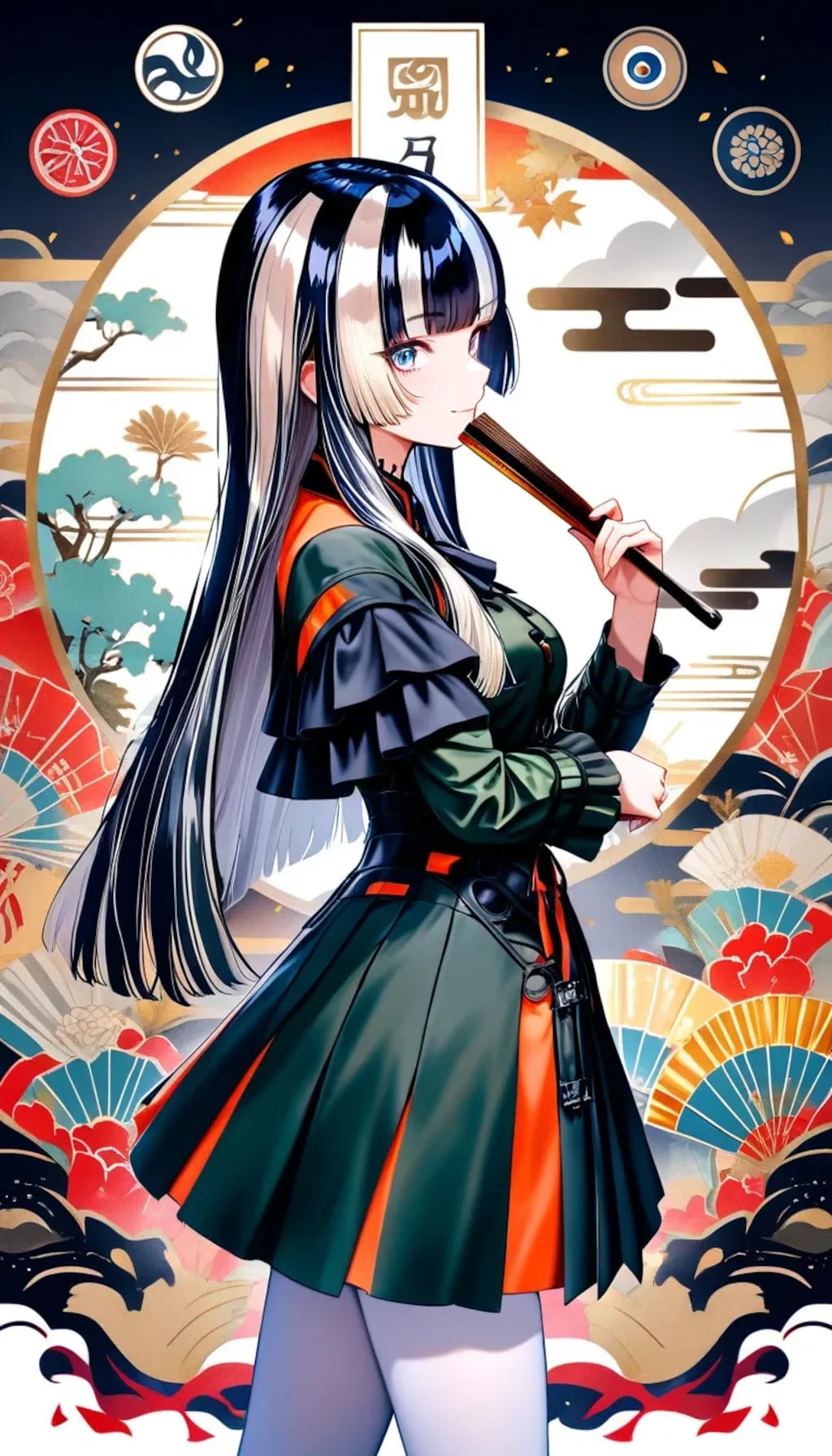 ホロライブ『扇子が似合う、儒烏風亭らでん』らでんちゃん