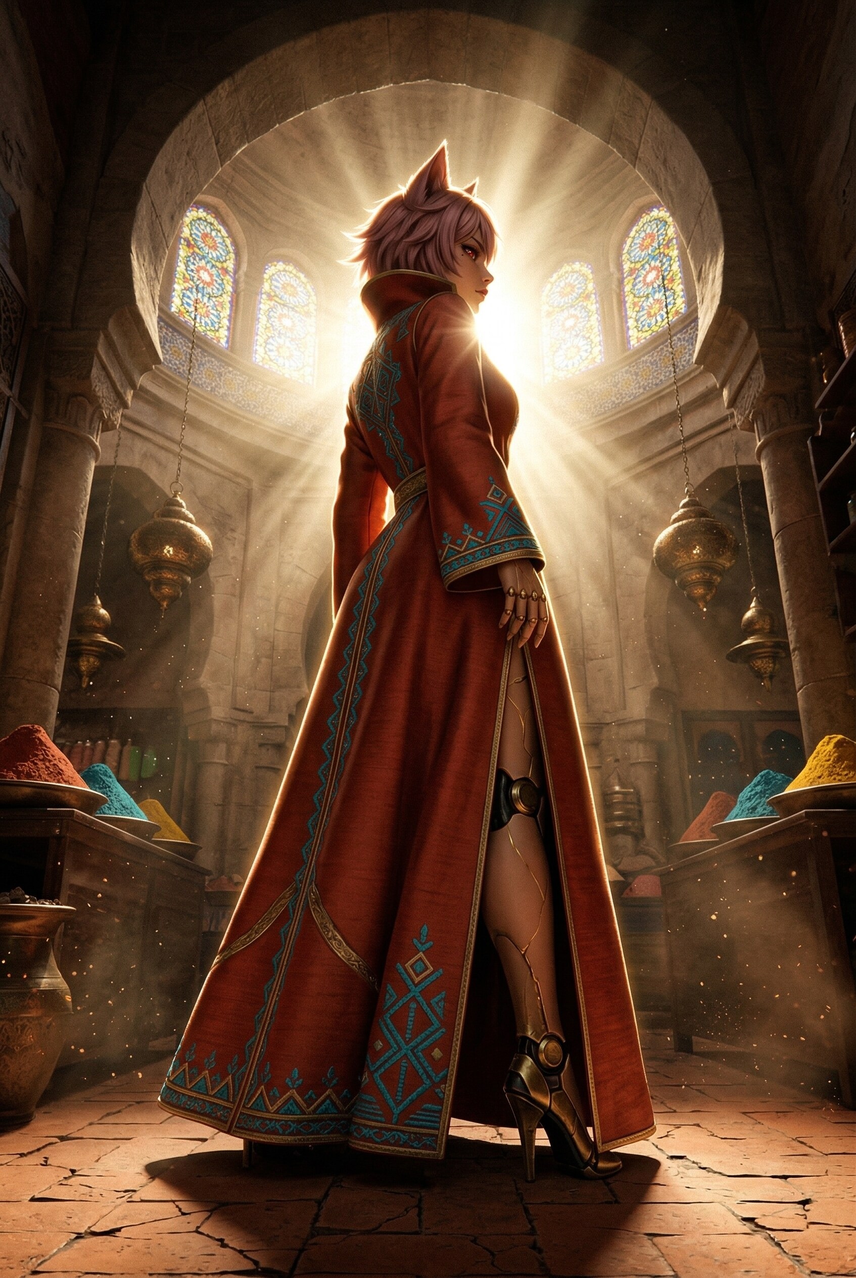 狂騒の万華鏡と逆光の守護者 | の人気AIイラスト・グラビア