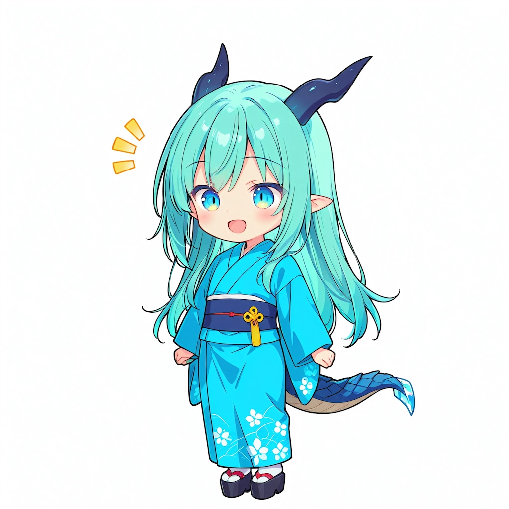 竜娘さんちびキャラ化