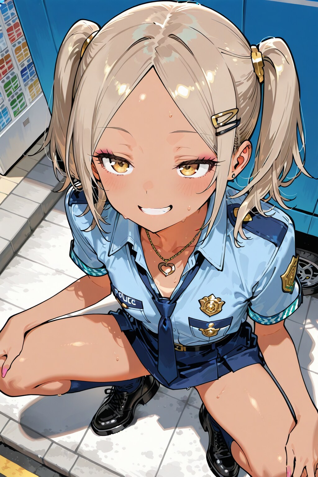 たむろするギャルポリス