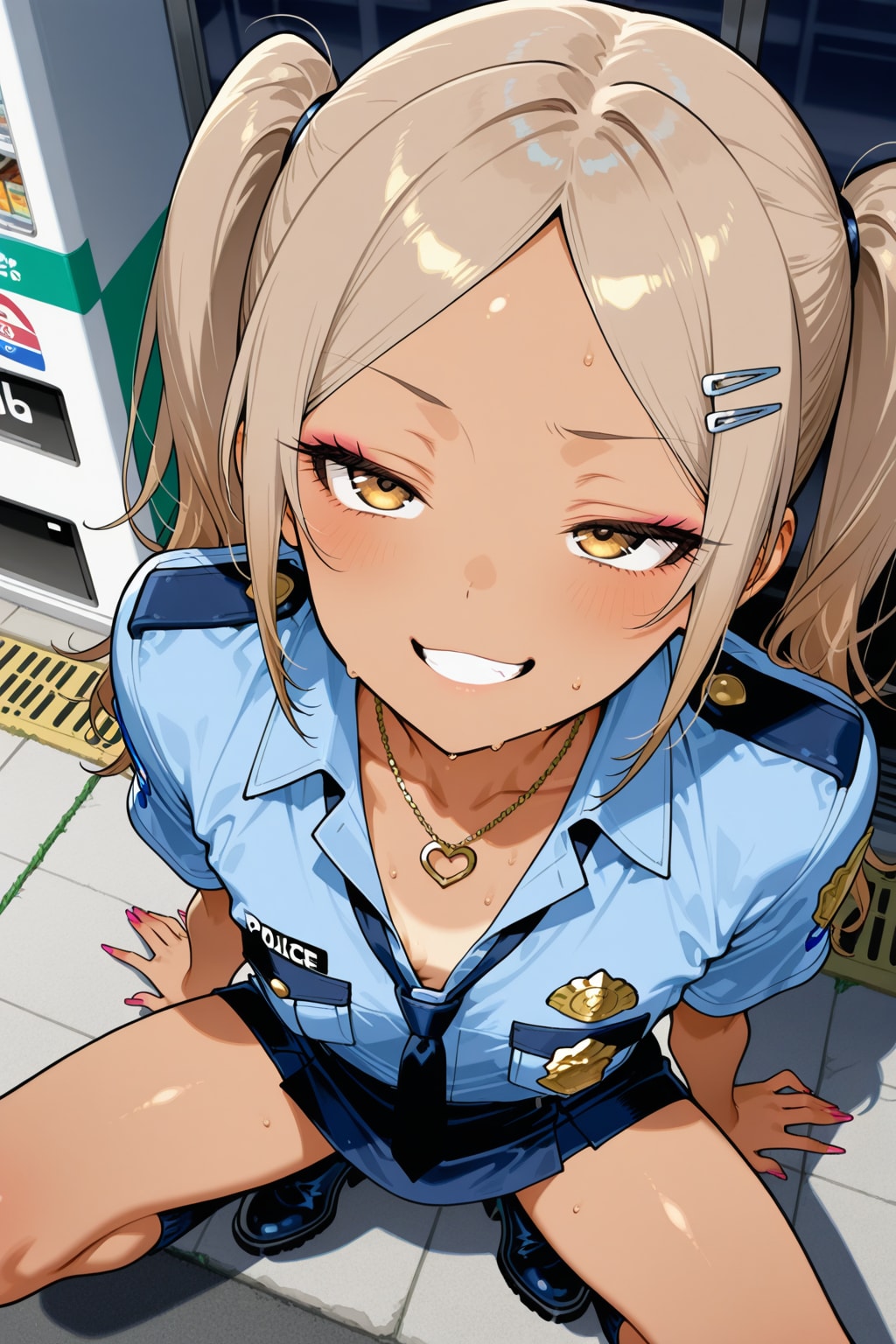 たむろするギャルポリス