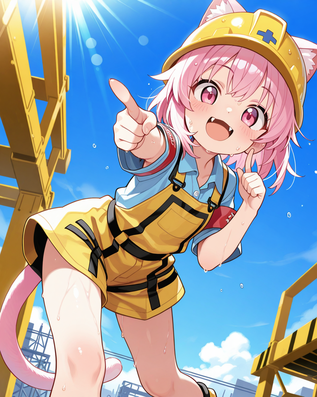 現場ねこの汗！！