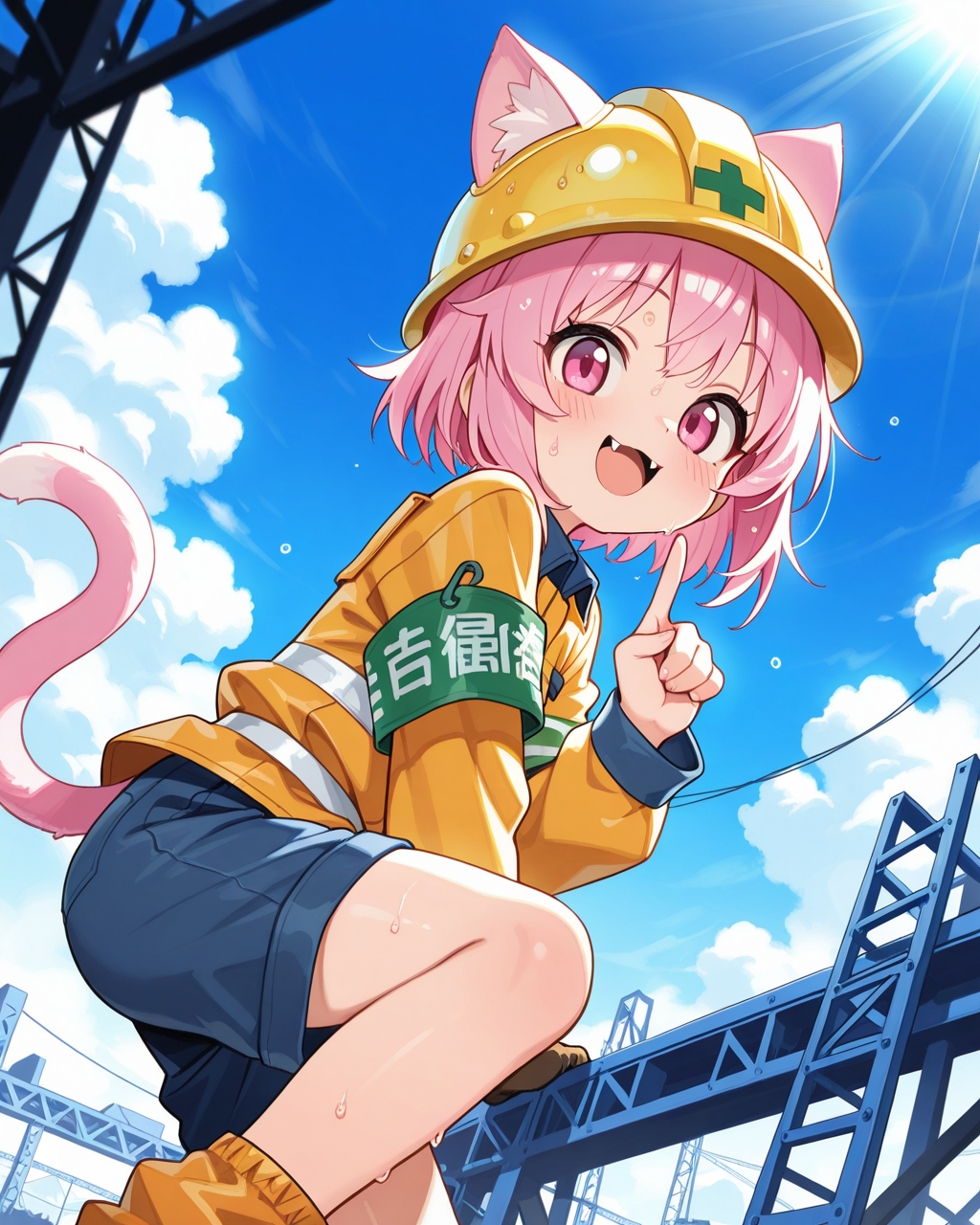 現場ねこの汗！！