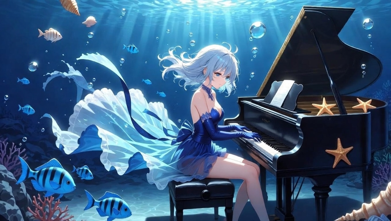 1曲弾くまで帰れま1000 | の人気AIイラスト・グラビア