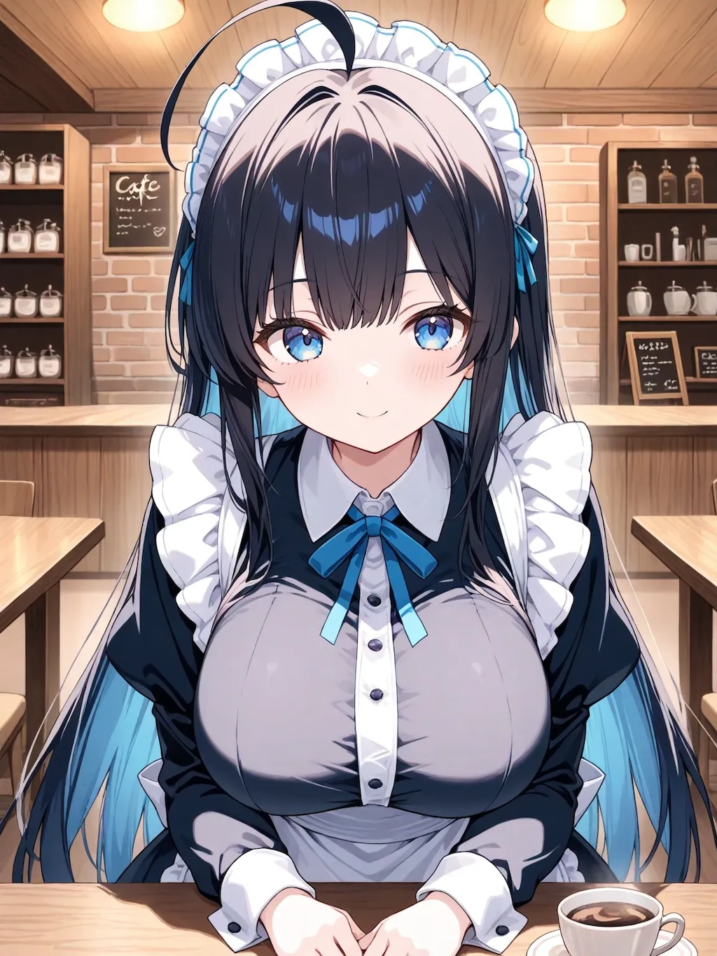 黒髪メイド