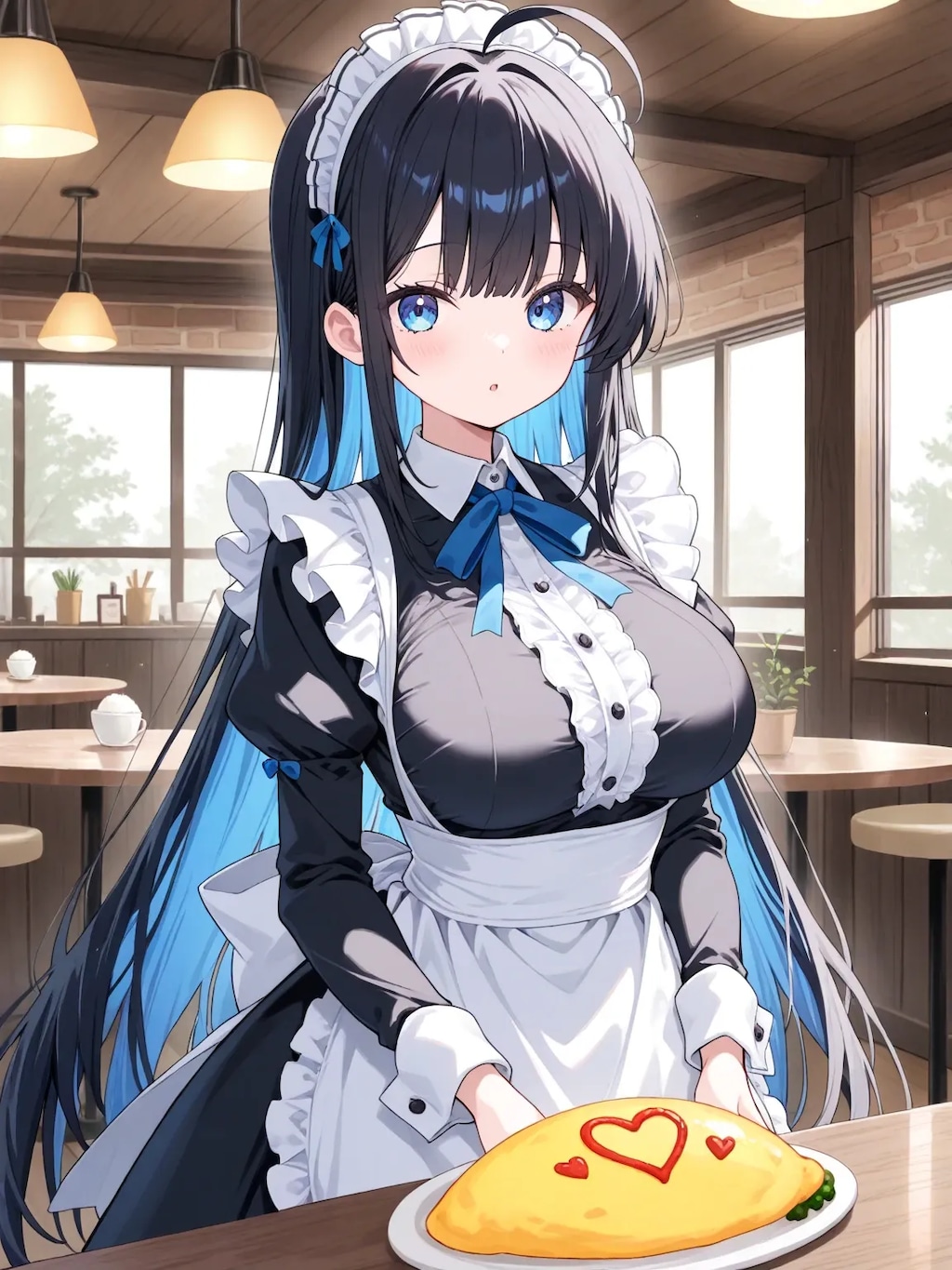 黒髪メイド