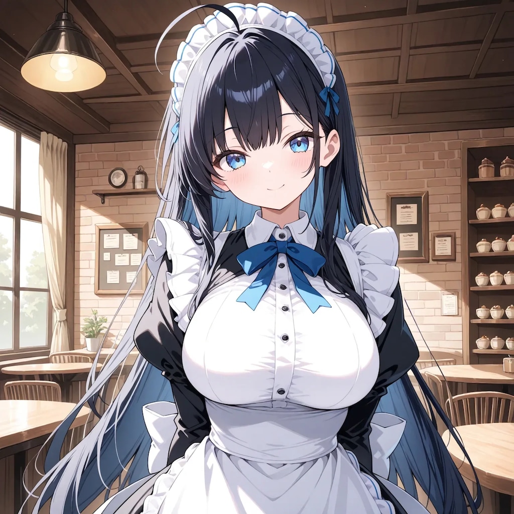 黒髪メイド