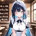 黒髪メイド 8枚目