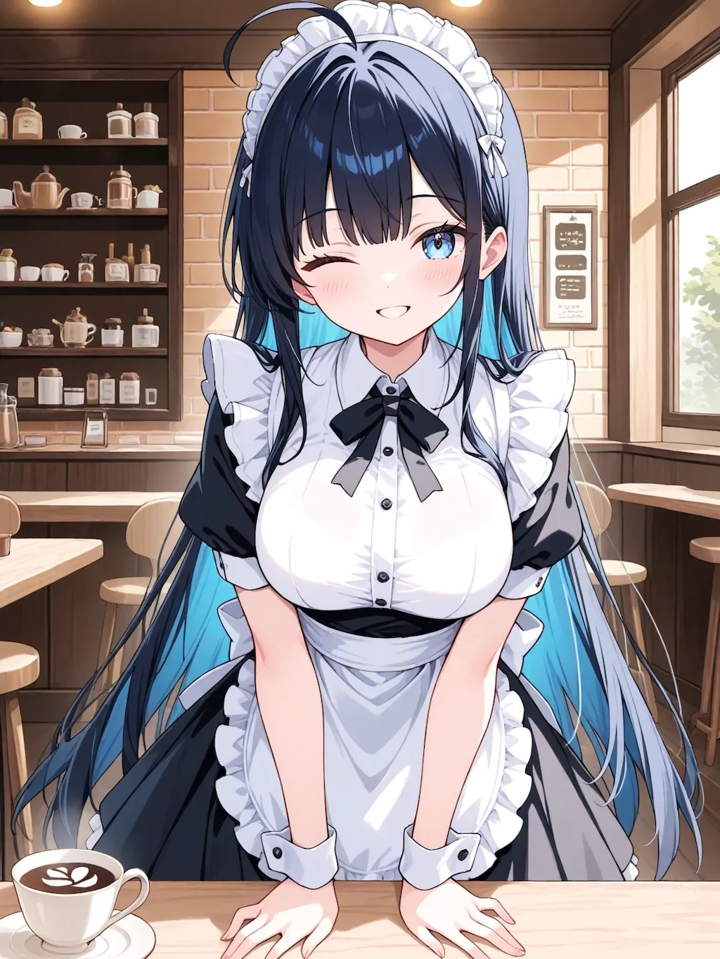 黒髪メイド