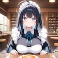 黒髪メイド 5枚目