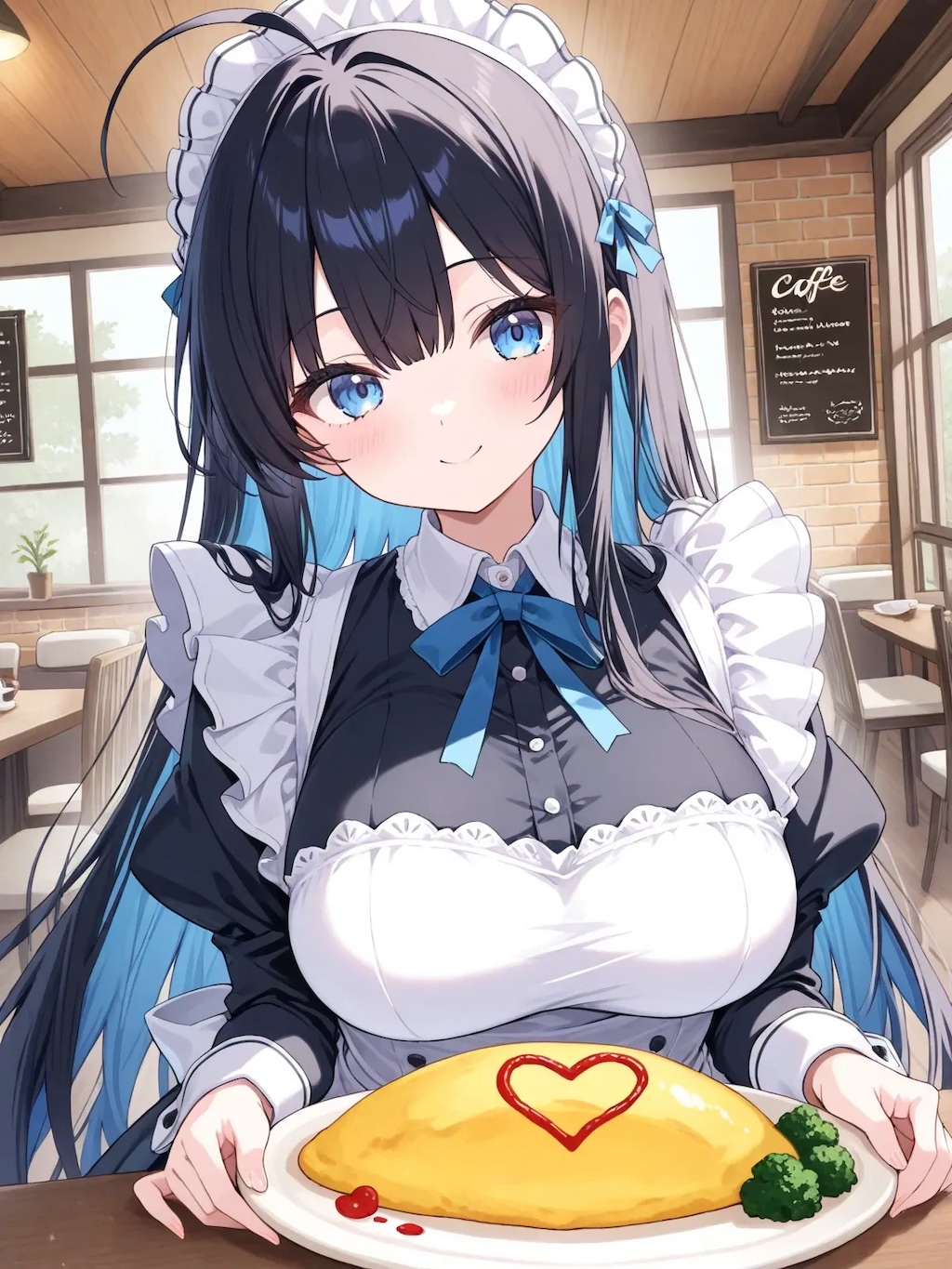 黒髪メイド