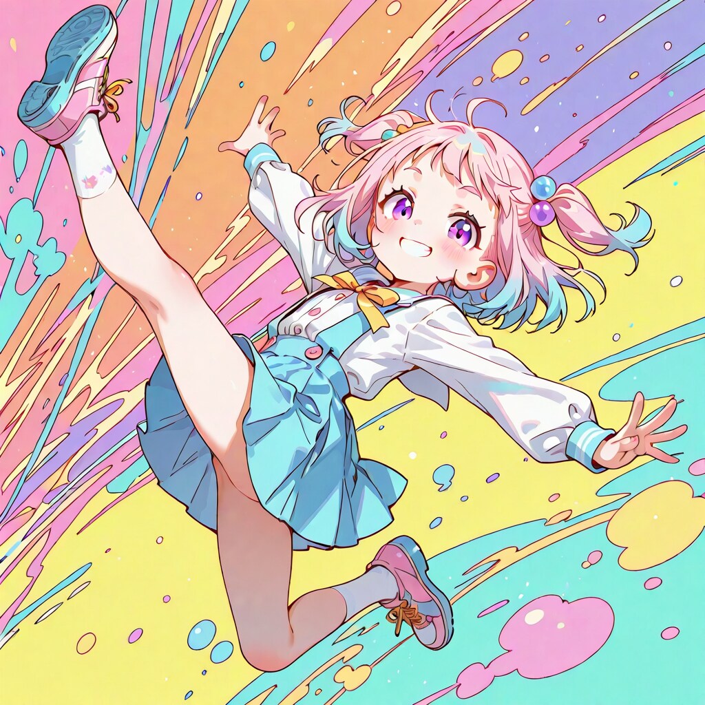 異次元空間を渡る女の子
