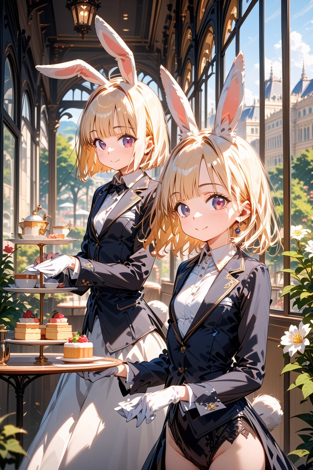 タキシード女子 + バニー 2