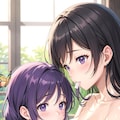 母と娘（東條希と東條夢）の戯れ5 （夢）「んっ、…ぺろっ…ちゅっ…ちゅっ…💗」『（希）はあっ💕』 9枚目