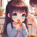クッキーをつまみ食いした小さな女の子 5枚目
