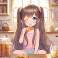 クッキーをつまみ食いした小さな女の子 6枚目