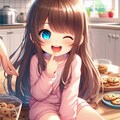 クッキーをつまみ食いした小さな女の子 7枚目